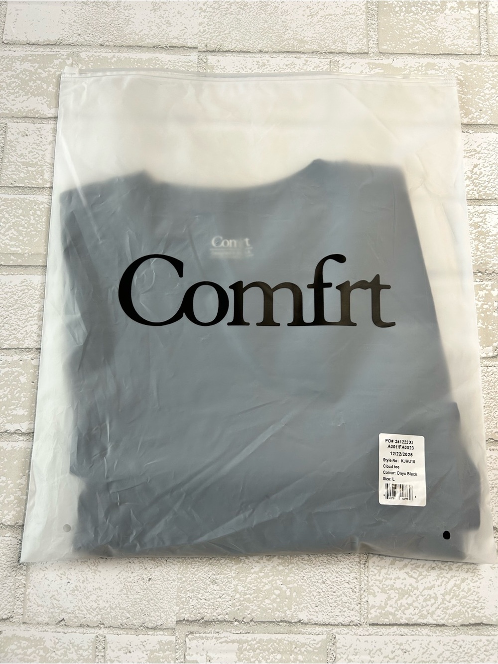 Comfrt Cloud Lounge Onyx Black Tshirt Size Large - Picture 2 of 6